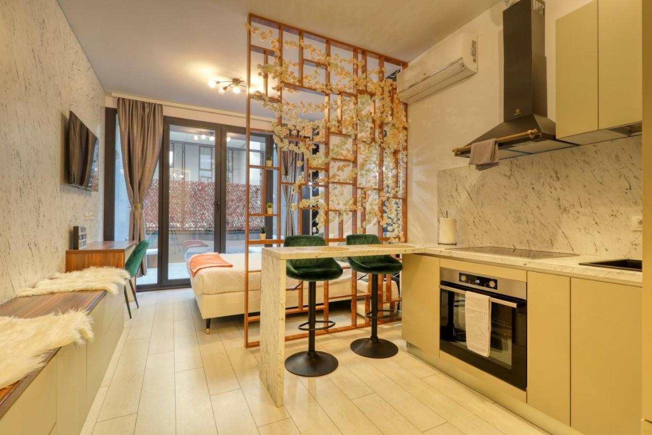Herastrau Luxury Studios Bukares Bagian luar foto