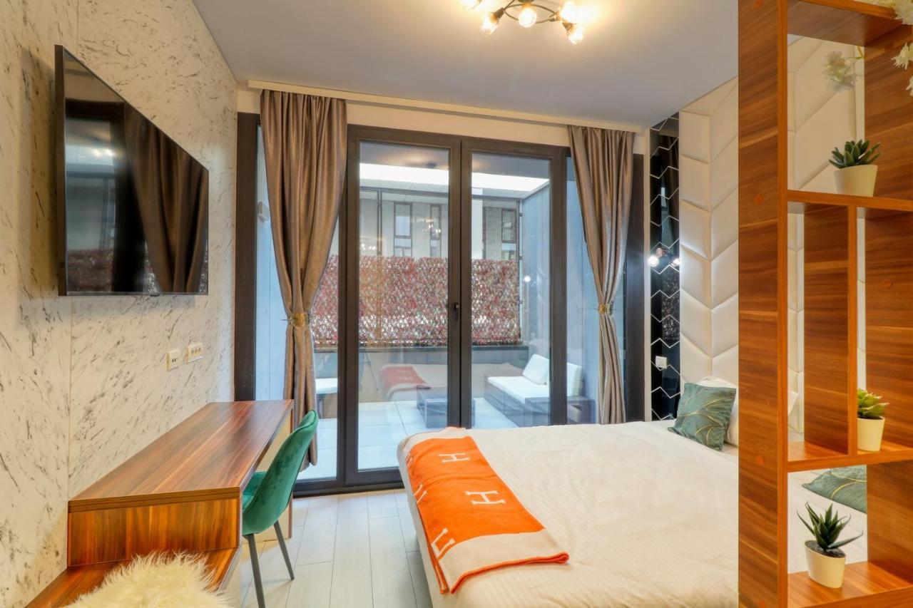 Herastrau Luxury Studios Bukares Bagian luar foto