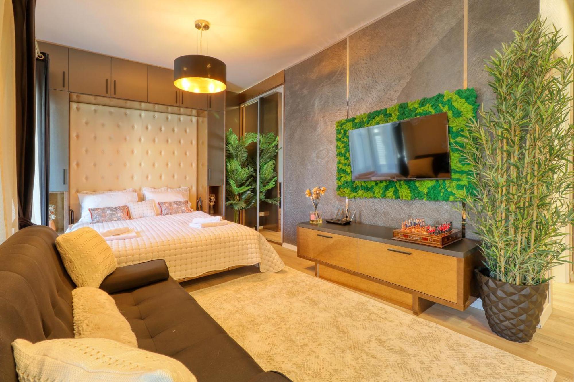 Herastrau Luxury Studios Bukares Bagian luar foto